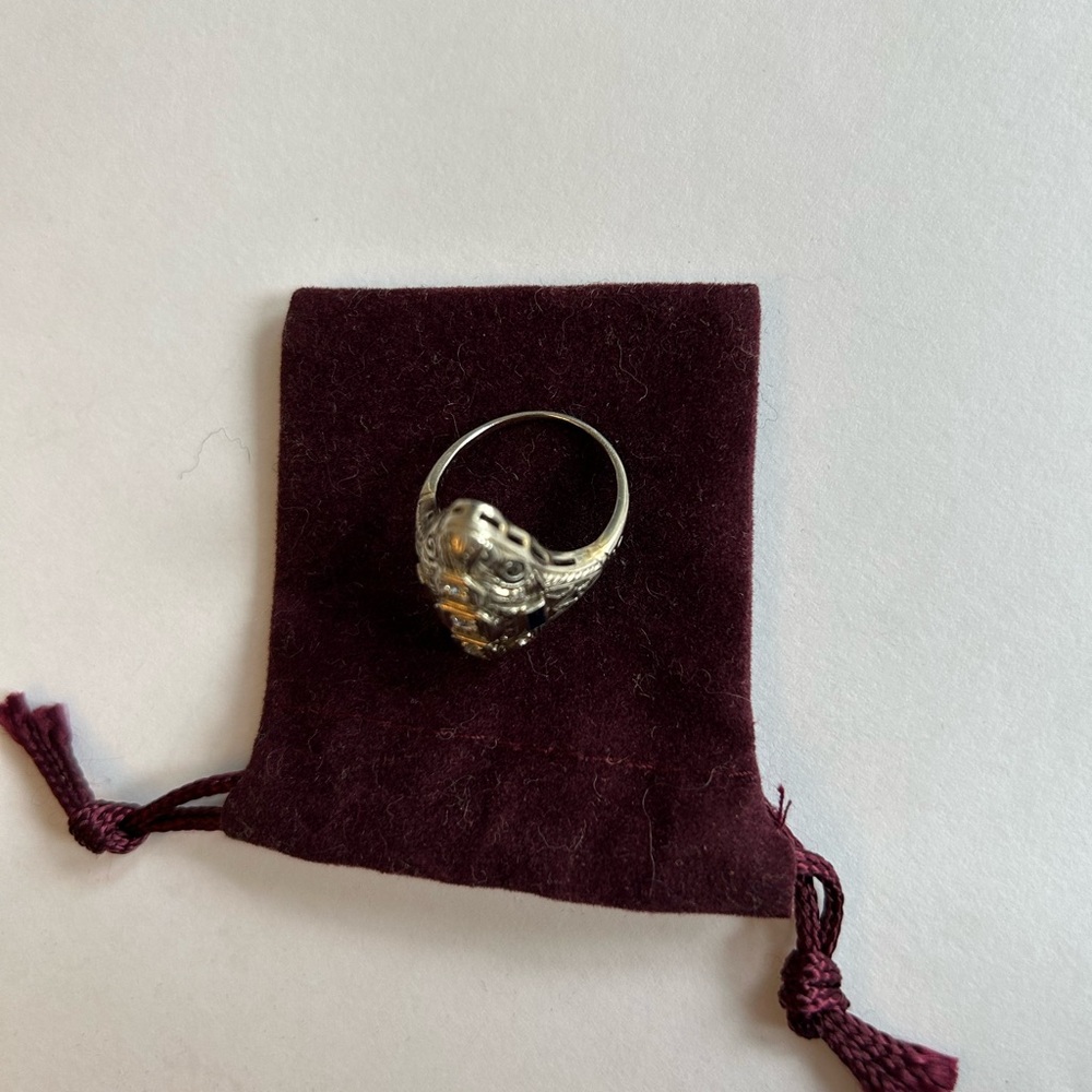 Silver Jasper Gemstone Ring